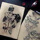 Mi proyecto del curso: Tatuaje para principiantes. Tattoo Design project by Aeri Ezaki - 10.08.2023