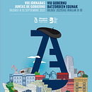 Identidad para evento: Jornadas Abogacía Española Bilbao. Design gráfico projeto de Gregorio Pérez - 10.07.2021