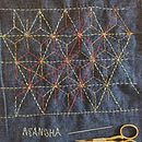 My project for course: Introduction to Japanese Sashiko Stitching. Projekt z dziedziny  Haft,  Tkactwo, DIY, Upc, cling, Wzornictwo tekst i liów użytkownika Ana Karen Dubilet - 09.10.2023