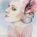Mi proyecto del curso: Retrato ilustrado en acuarela. Un projet de Illustration traditionnelle, Beaux Arts, Peinture, Dessin, Aquarelle, Dessin de portrait , et Dessin artistique de Carla Castaño - 10.10.2023