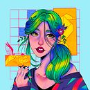 Retrato Digital Ein Projekt aus dem Bereich Digitale Illustration von Yuliana Martínez Ospina - 11.11.2023