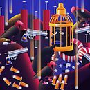 1st Class Citizen Redux. Een project van Vectorillustratie y Redactionele illustratie van CJ Elliott - 12.10.2023