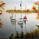 Mon projet du cours : Peinture de paysages marins à l'aquarelle Ein Projekt aus dem Bereich Malerei, Aquarellmalerei und Naturalistische Illustration von cormier_susanne - 12.10.2023