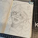 Mi proyecto del curso: Cuaderno de retratos a línea con grafito. Un proyecto de Bellas Artes, Bocetado, Dibujo, Dibujo de Retrato, Sketchbook, Ilustración tradicional y Diseño de Dead Amigo - 13.10.2023
