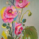 Anémonas rosas: Pintura floral expresiva con acrílicos. Artes plásticas, Pintura, Pintura Acrílica e Ilustração botânica projeto de Carolina Eterna - 14.10.2023