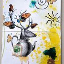 My project for course: Creative Notebook: Experiment with Collage, Stamps, and Decoupage. Un proyecto de Ilustración tradicional, Collage, Papercraft y Sketchbook de marieke - 14.10.2023