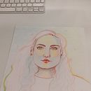 Mi proyecto del curso: Dibujo de retratos llamativos con lápices de colores. Un proyecto de Dibujo, Dibujo de Retrato, Sketchbook y Dibujo con lápices de colores de monibeata - 17.10.2023