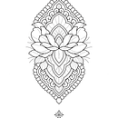 Projeto para tatuagem em ornamental com sombra. Un progetto di Design di tatuaggi di Ana - 19.10.2023