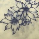 Mi proyecto del curso: Tatuaje botánico con puntillismo. Un progetto di Illustrazione tradizionale, Design di tatuaggi e Illustrazione botanica di Luis David Galicia Cervera - 21.10.2023