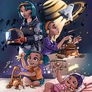 De la cuna a las estrellas. Digital Illustration, Stor, telling, Concept Art, Digital Painting, and Character Design project by Luis Enrique Rodríguez - 10.14.2023
