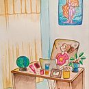 Mi proyecto del curso: Sketchbook para explorar tu estilo de dibujo. Un proyecto de Ilustración tradicional, Bocetado, Creatividad, Dibujo, Pintura a la acuarela, Sketchbook y Dibujo con lápices de colores de Geraldine Nuñez - 20.10.2023
