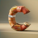 Mi proyecto del curso: Diseño 3D de letras originales con Blender Ein Projekt aus dem Bereich 3D, 3-D-Modellierung, 3-D-Design, Digitales Lettering und 3-D-Lettering von nathyhernandez97 - 20.10.2023