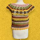 Mi proyecto del curso: Técnicas de crochet para crear prendas coloridas: Chaleco de otoño Ein Projekt aus dem Bereich Modedesign, Weben, DIY, Crochet und Textildesign von Ana Rodriguez Caballero - 22.10.2023