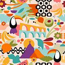 Mi proyecto del curso: Diseño de patrones para artículos del hogar. Un proyecto de Diseño gráfico, Diseño de producto, Pattern Design e Ilustración digital de Daniela Friedenthal - 23.10.2023