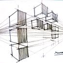 Mi proyecto del curso: Dibujo arquitectónico con acuarela y tinta. Een project van  Schetsen,  Tekening, Aquarelschilderen,  Architecturale illustratie, Sketchbook y  Illustratie met inkt van Andrés Navas - 23.10.2023