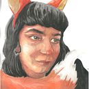 Mi proyecto del curso: Retrato ilustrado en acuarela. Ilustração tradicional, Artes plásticas, Pintura, Desenho, Pintura em aquarela, Desenho de retrato, e Desenho artístico projeto de Pricope Andreea Laura - 24.10.2023