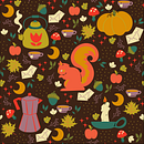 Meu projeto do curso: Ilustração vetorial de padrões a partir do zero. Een project van  Ontwerp, Traditionele illustratie, Patroonontwerp y Printen van Ana Miguel - 25.10.2023