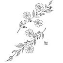 Tatuagem botânica com pontilhismo. Traditional illustration, Tattoo Design, and Botanical Illustration project by Caíque Buzz - 10.18.2023