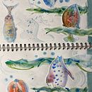 My project for course: Creative Watercolor Sketching for Beginners. Traditional illustration, Sketching, Creativit, Drawing, Watercolor Painting, and Sketchbook project by joanna_bickerton - 10.28.2023