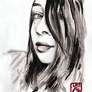Mein Abschlussprojekt für den Kurs: Künstlerische Tuschemalerei mit chinesischer Tinte. Projekt z dziedziny  Sztuki piękne,  Malarstwo, R, sunek ołówkiem, Portret,  R, sunek art, st, czn,  R, sunek atramentem, Trad, c i jna ilustracja użytkownika Irmgard Ariallah - 28.10.2023
