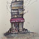 Mon projet du cours : Esquisses d'architecture expressives aux feutres de couleur. Un proyecto de Bocetado, Dibujo, Ilustración arquitectónica, Sketchbook e Ilustración con tinta de Patricia Crestani Ristic - 29.10.2023