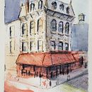 My project for course: Architectural Sketching with Watercolor and Ink. Een project van  Schetsen,  Tekening, Aquarelschilderen,  Architecturale illustratie, Sketchbook y  Illustratie met inkt van Olivier Ventura - 29.10.2023