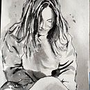 Il mio progetto del corso: Pittura artistica con china. Un projet de Illustration traditionnelle, Beaux Arts, Peinture, Dessin au cra, on, Dessin de portrait, Dessin artistique et Illustration à l'encre de emiila99 - 30.10.2023