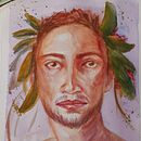 Mi proyecto del curso: Retratos en acuarela: captura la personalidad de tu modelo. Artes plásticas, Pintura, Pintura em aquarela, e Desenho de retrato projeto de Viviana Coton - 28.10.2023