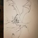 Dragon sur son arbre . Een project van Aquarelschilderen y  Tekening van Léa Greppo - 31.10.2023