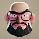 My project for course: 3D Self-Portrait Creation for Social Media in Cinema 4D. Un progetto di 3D, Modellazione 3D e Character design 3D di kaeru - 31.10.2023