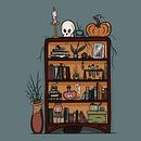 Witch's Bookshelf. Digital Drawing, and Digital Painting project by Sarah W - 10.31.2023