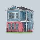 House Illustrations. Digital Illustration, Digital Drawing, and Digital Painting project by Sarah W - 12.25.2022