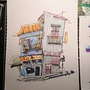 Mein Abschlussprojekt für den Kurs: Expressive Architekturskizzen mit Markern . % franziska_bruening tarafından hazırlanan Eskiz çizimi, Çizim, Mimari İllüstras, on, Eskiz defteri, Mürekkep İllüstras, Ve onu projesi - 11.01.2023