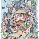 Mi proyecto del curso: Ilustración surrealista con acuarela y tinta. Inktober 2023 Ein Projekt aus dem Bereich Traditionelle Illustration, Bildende Künste, Malerei, Zeichnung und Aquarellmalerei von Inma Velasco Aguayo - 30.10.2023