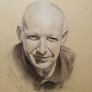 Charcoal Portrait in Sunshine. Artistic Drawing project by Judit Gellerd - 11.02.2023