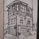 Urban Sketchers#1. Un progetto di Illustrazione tradizionale, Architettura e Disegno di joaopedrormunzoo - 17.07.2023