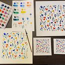 Mi proyecto del curso: Estampados florales en acuarela con colores vibrantes. Ilustração tradicional, Pattern Design, Pintura em aquarela e Ilustração botânica projeto de Lizeth Hernandez - 01.11.2023