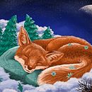 Dreaming Fox. Un proyecto de Ilustración digital y Dibujo digital de Shannon Carter - 04.11.2023