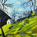 Mein Abschlussprojekt für den Kurs: Acrylmalerei Schritt für Schritt: Male traumhafte Landschaften . % michaela_21 tarafından hazırlanan Geleneksel illüstras, on, Tablo, Akrilik Bo, ama, Ve Eskiz defteri projesi - 11.05.2023