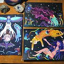 Mi proyecto del curso: Ilustración con acrílico: crea universos mágicos. Projekt z dziedziny Trad, c, jna ilustracja,  Malarstwo, Kreat, wność, Malarstwo akr i lowe użytkownika Mariana Lopez - 06.11.2023