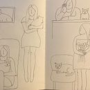 Mijn project van de cursus: Karaktercreatie vanuit observatietekeningen. Traditional illustration, Character Design, Drawing, and Sketchbook project by guusheij - 11.08.2023
