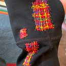 My project for course: Visible Mending: Colorful Knitwear Repair. Projekt z dziedziny Projektowanie mod,  Haft,  Sz, cie,  Tkactwo, Upc, cling, Tkanie, Wzornictwo tekst i liów użytkownika Joy Kohl - 08.11.2023