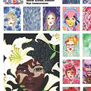 femmes fleurs. Traditional illustration project by Natasza KRASNOYAROV - 11.08.2023