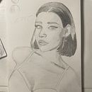Il mio progetto del corso: Ritratto su blocco da disegno: esplora il volto umano. Sketching, Drawing, Portrait Drawing, Artistic Drawing, and Sketchbook project by Luigi La Bella - 11.08.2023