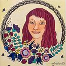 Mi proyecto del curso: Retrato ilustrado con elementos botánicos. Een project van Traditionele illustratie y  Botanische illustratie van Carla Nattero - 09.11.2023