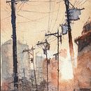 Mein Abschlussprojekt für den Kurs: Expressive Aquarellmalerei: Erstelle ansprechende Illustrationen. Een project van  Beeldende kunst, Schilderij y Aquarelschilderen van 45bine - 09.11.2023