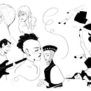Characters and line work Ein Projekt aus dem Bereich Digitale Zeichnung, Design von Figuren und Skizzenentwurf von Alina Cuiedan - 10.11.2023