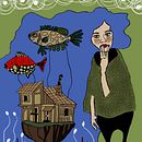 Meu projeto do curso: Técnicas e estilos de ilustração com Procreate. Een project van Traditionele illustratie, Digitale illustratie y Digitale tekening van Katia Fujita - 13.11.2023