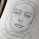 Mi proyecto del curso: Sketchbook de retrato: explora el rostro humano. Een project van  Schetsen,  Tekening,  Portrettekening,  Artistieke tekening y Sketchbook van María Gallego - 14.11.2023