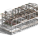 Estructura Modelada con Revit a partir de planos en DWG. Un progetto di Architettura e Modellazione 3D di Matias Rosello - 14.11.2023